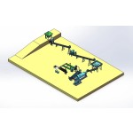 عملية فصل خام الذهب الصخري بالجاذبية