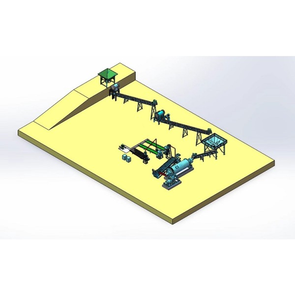 عملية فصل خام الذهب الصخري بالجاذبية